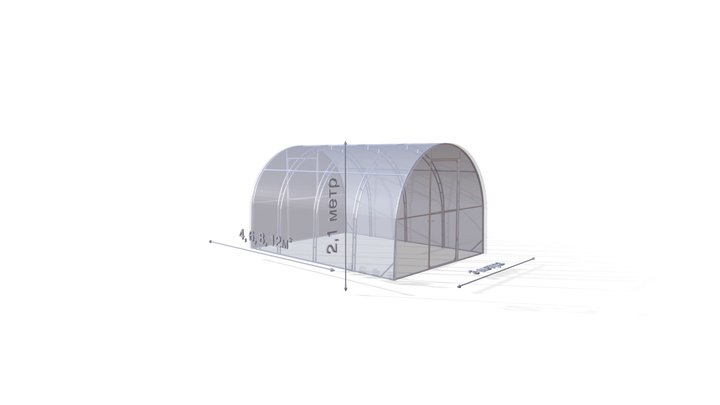Теплица Кремлёвская 3D Model