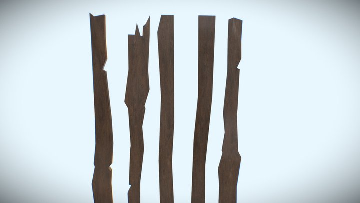 Wooden Planks 3D Model