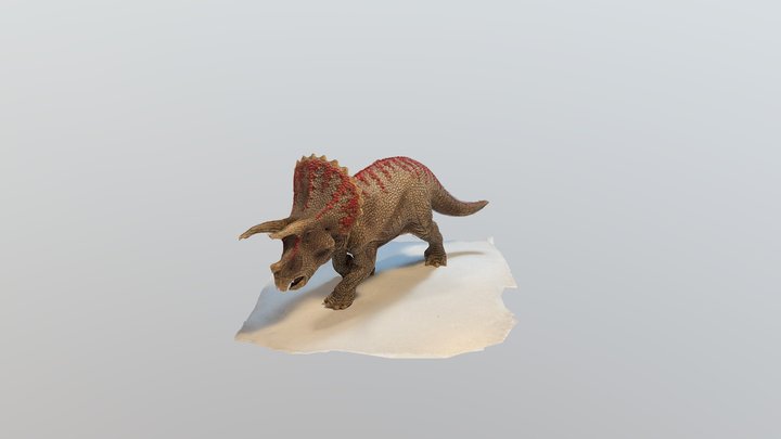 Triceratops Toy 3D Model