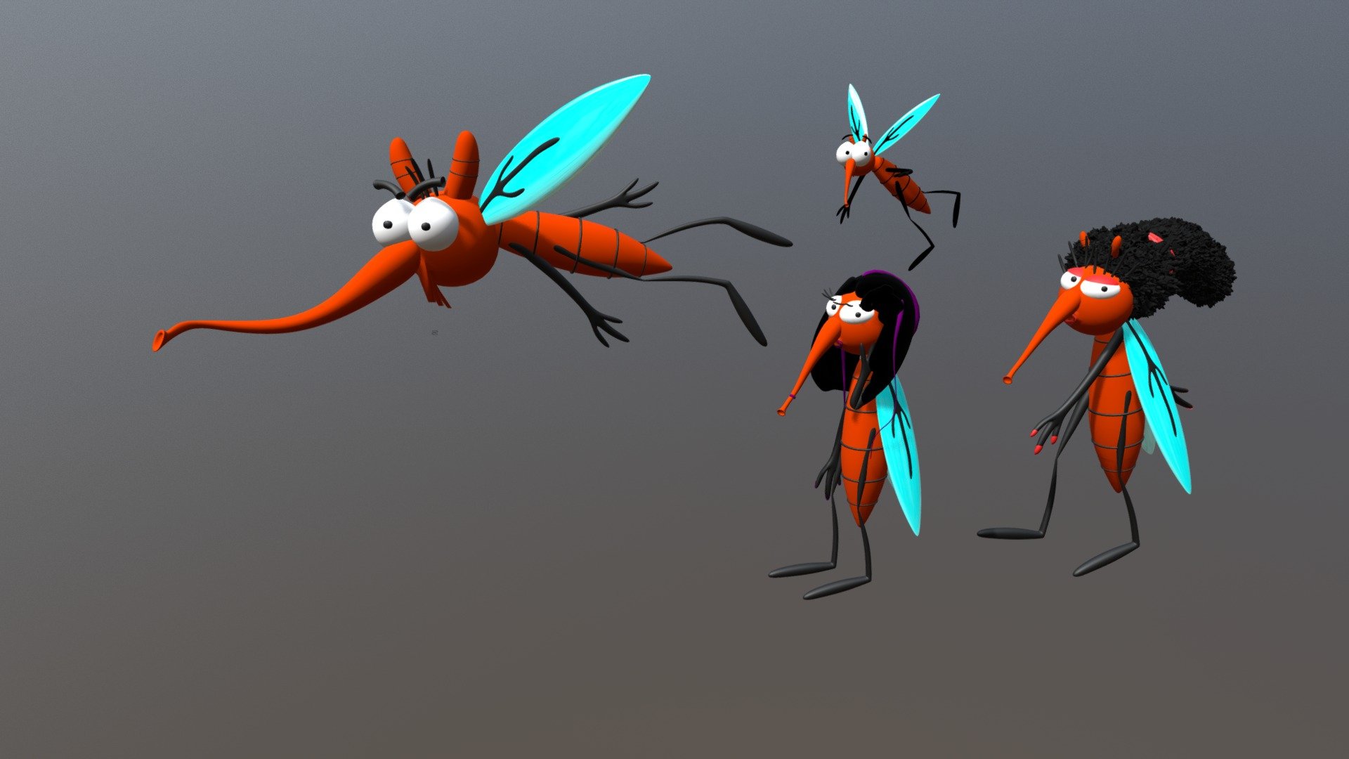 Mosquito Family - 3D model by CultLess Studios (@CultLCultLess ...