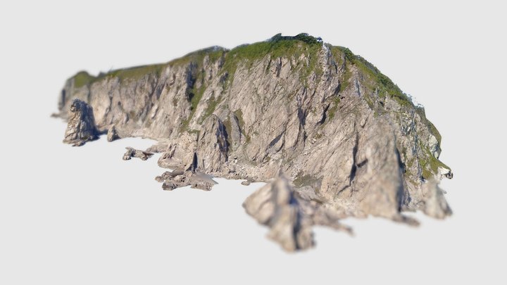 Rocky coast of the Sea of Japan N5 3D Model