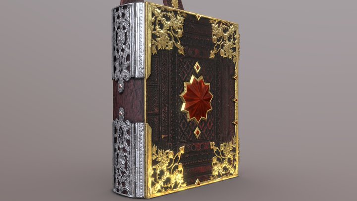 King'sBountyII- Human Belt Book Secrets Of Magic 3D Model