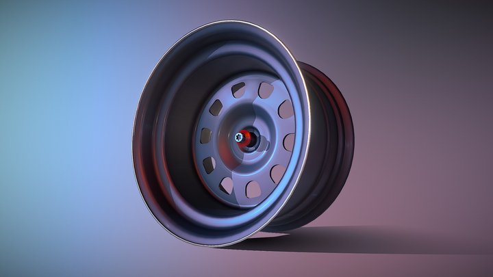 custom Series "D" cragar wheel 3D Model