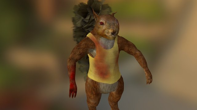 Senor Squirrel 3D Model