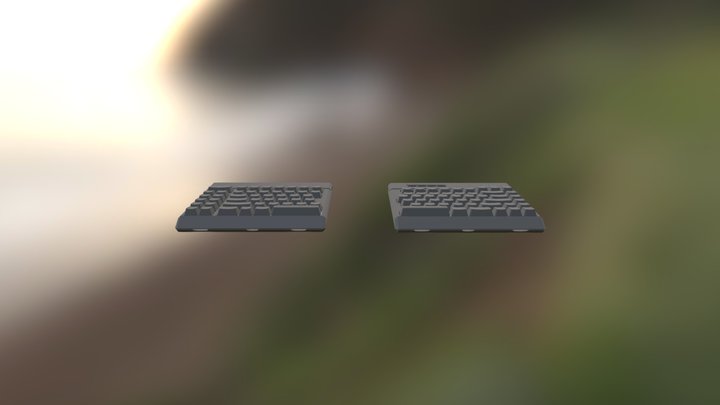 Freestyle Edge Keyboard- Without Palm Supports 3D Model