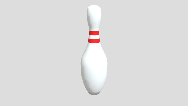 Classic Bowling Pin 3D Model