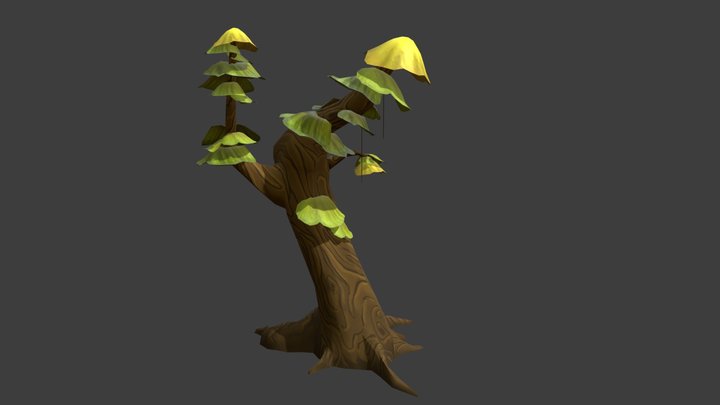 "Coffre Maudit: Ne pas ouvrir" Arbre 3 3D Model