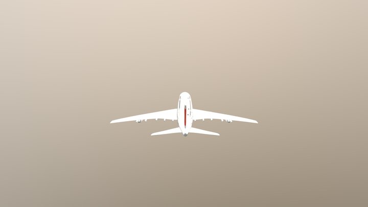 Airplane A380 3D Model