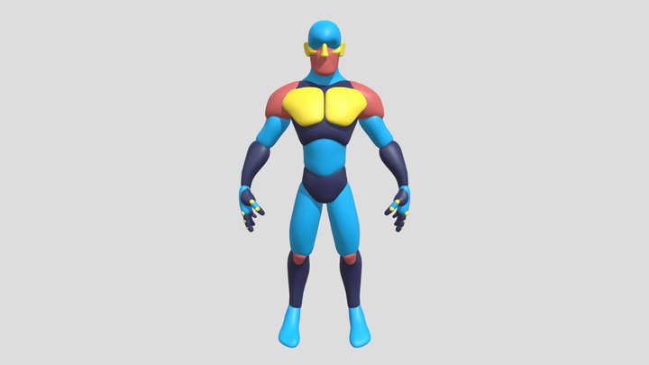 3D Character Blocking Model 3D Model