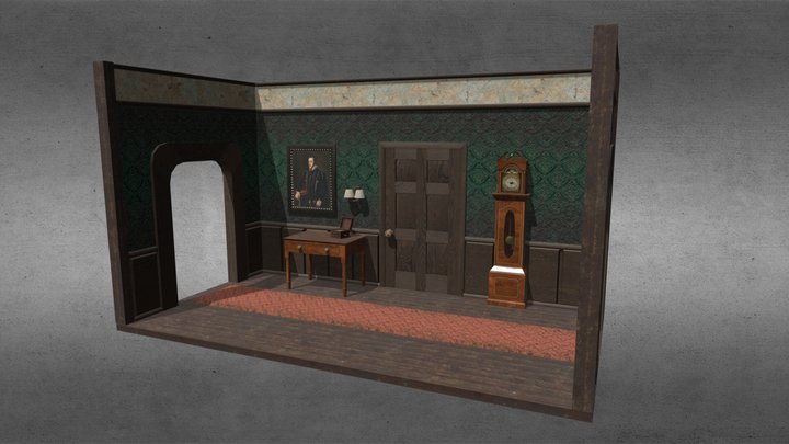 Haunted Mansion Hallway Redux 3D Model