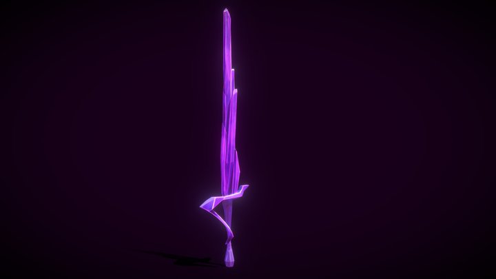 Crystal Sword 3D Model