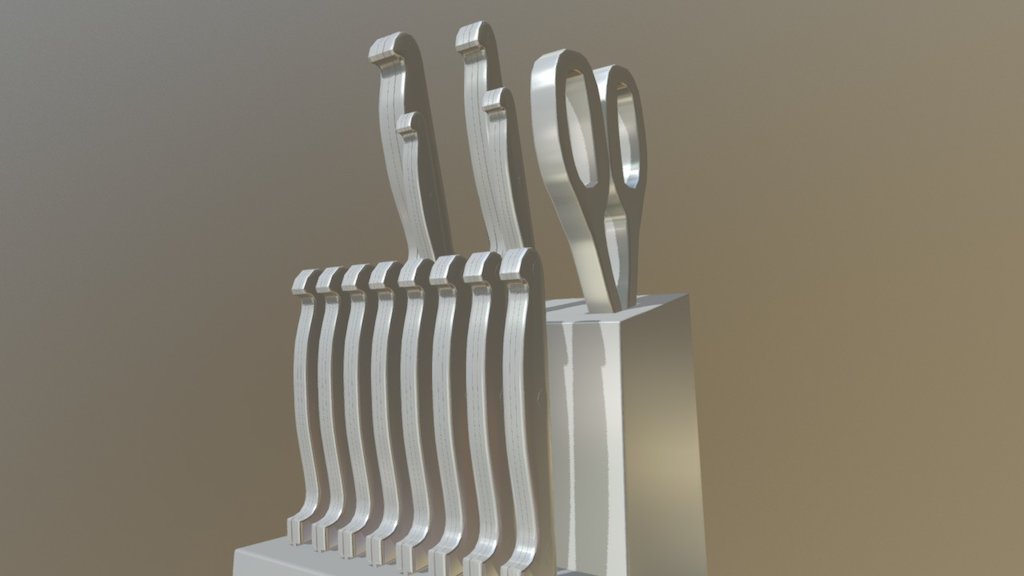 Model Creation - Cutlery Set