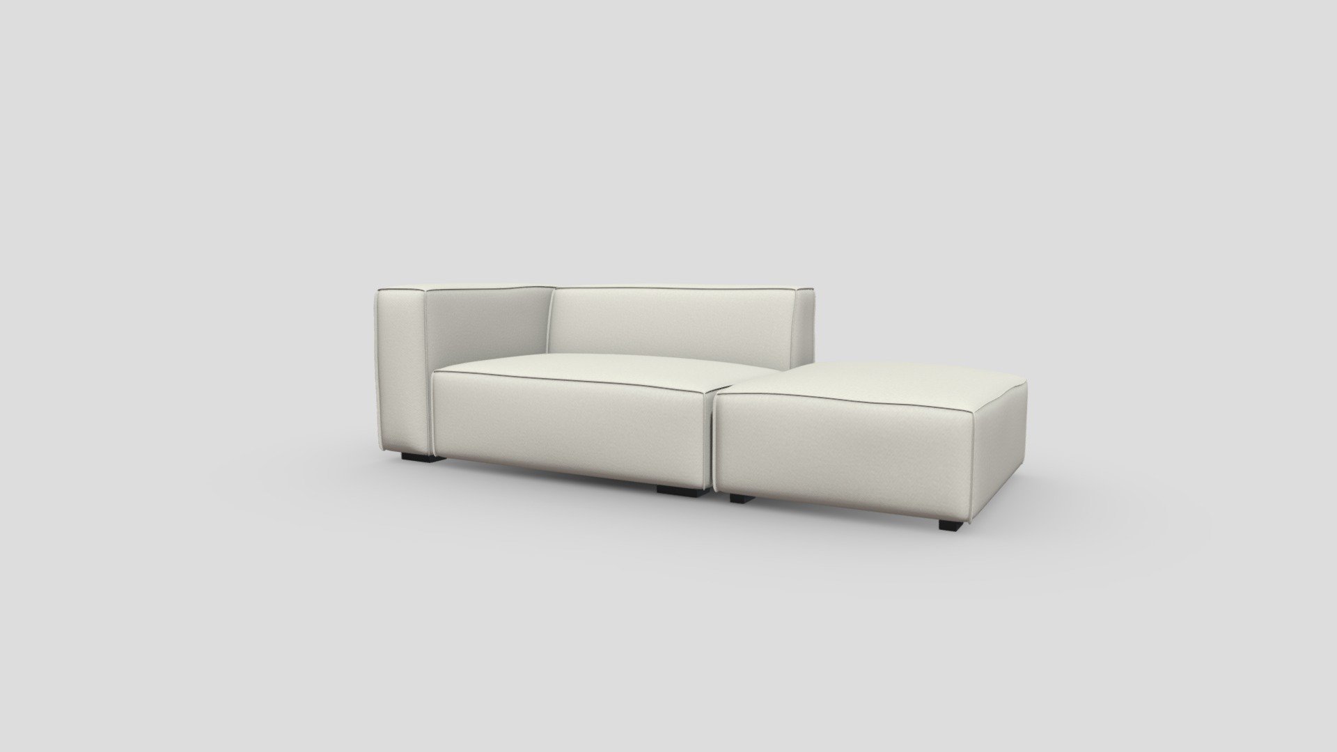 Style Clean Washable Fabric Sofa Buy Royalty Free 3D model by