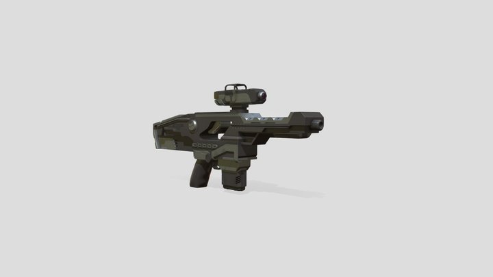 Sci-Fi Weapon 3D Model