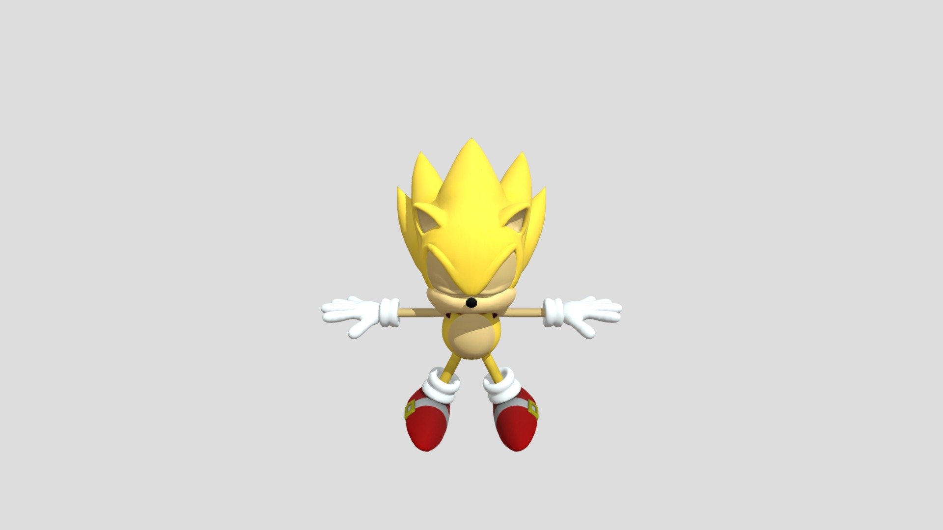 3D file Super Sonic Classic 🎮・3D printable model to download・Cults