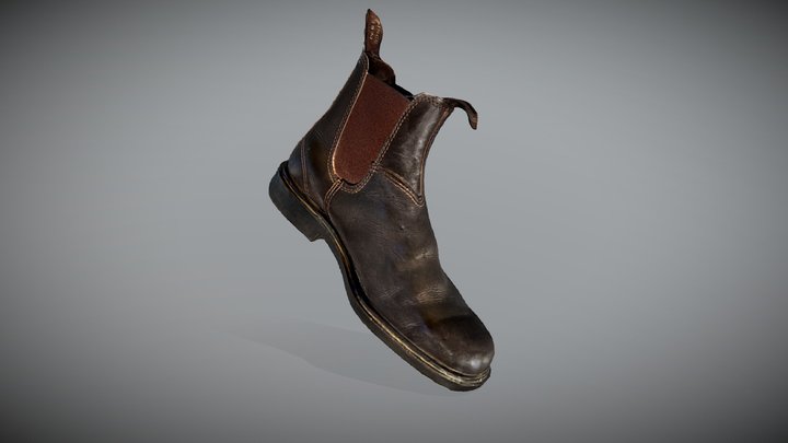 Blundstone Boot shot in 2010 3D Model