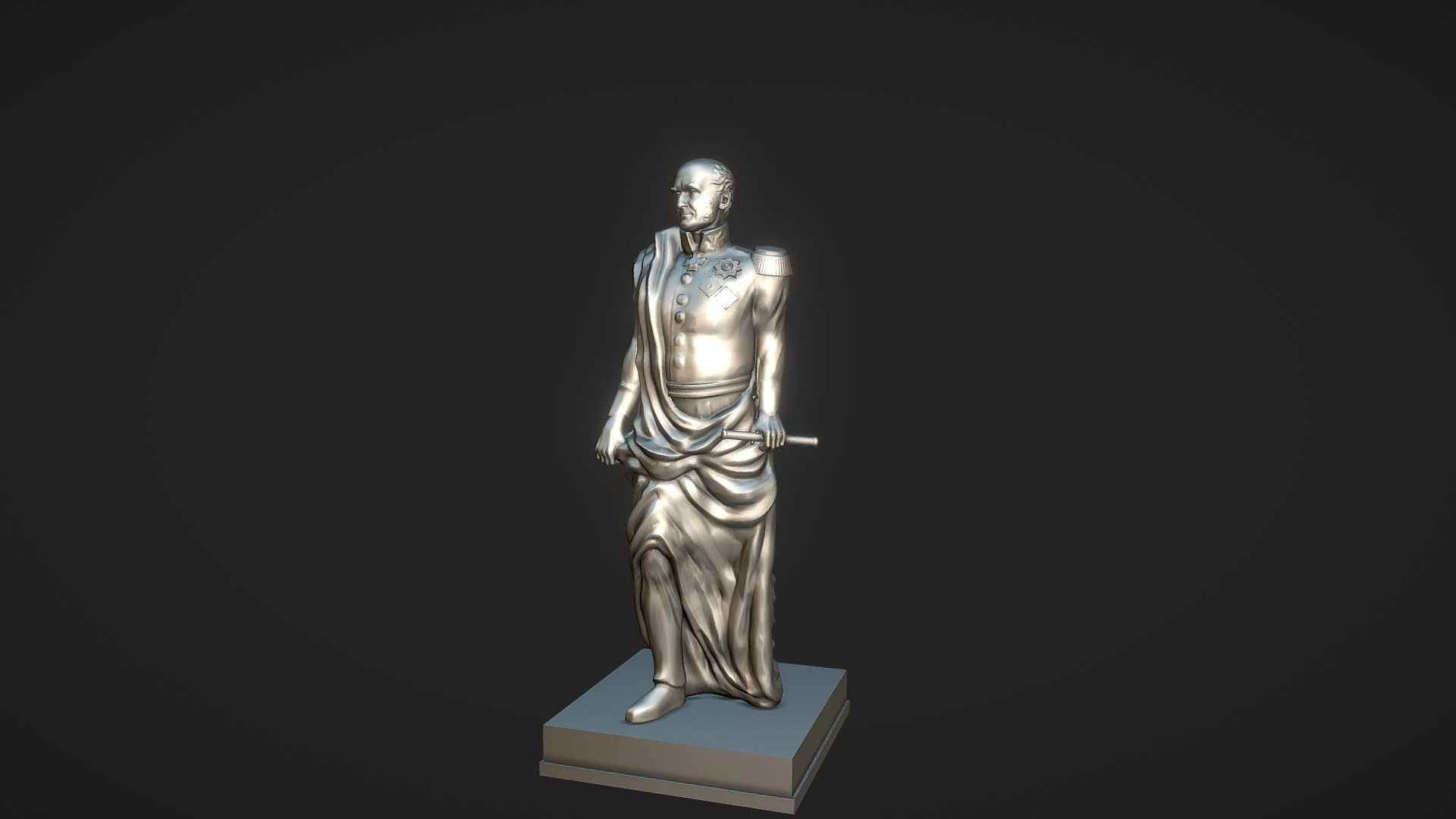 Monument to Barclay de Tolly / Барклаю де Толли — Sketchfab embed 3D viewer
