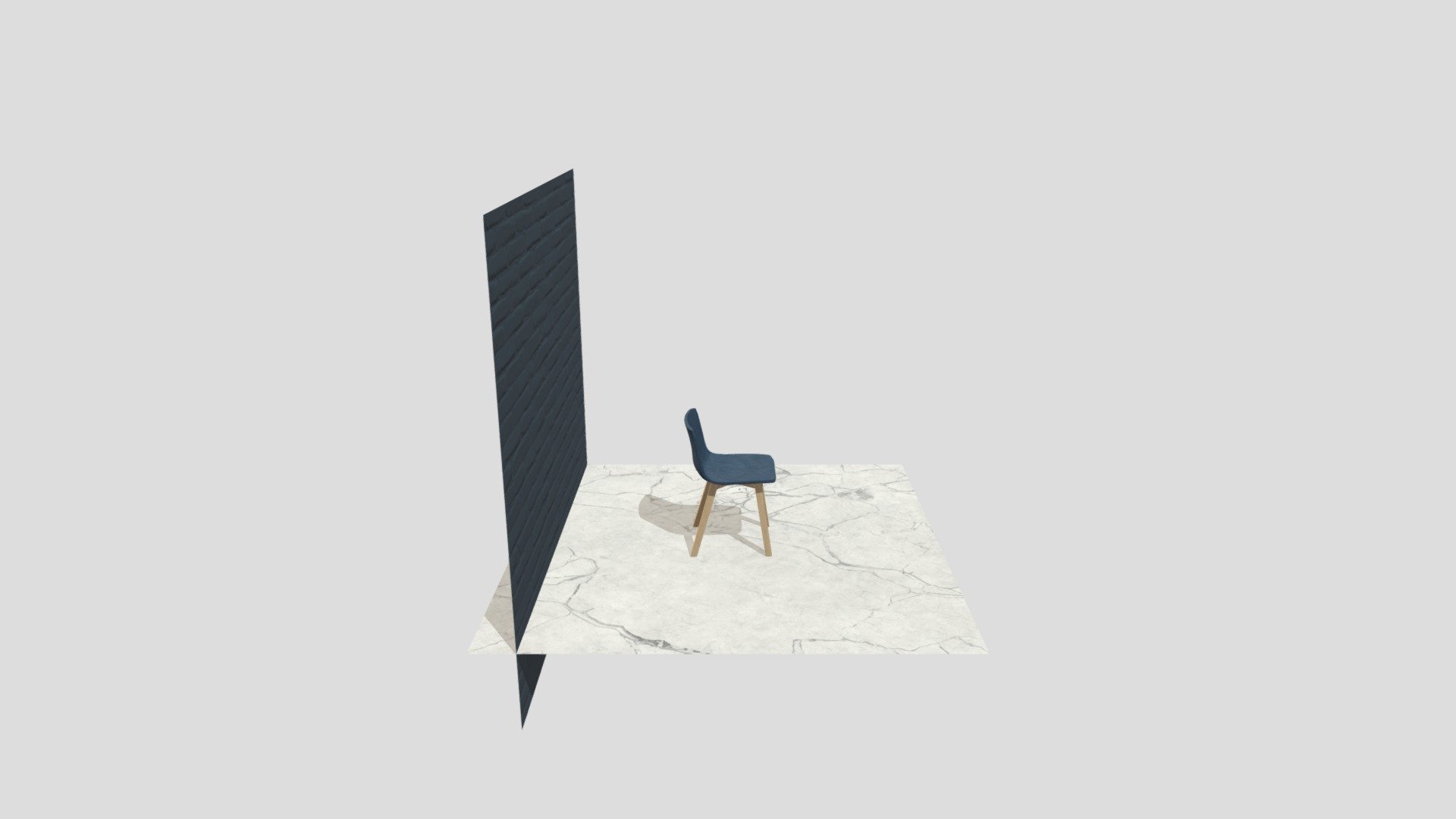 Blue Fabric Chair