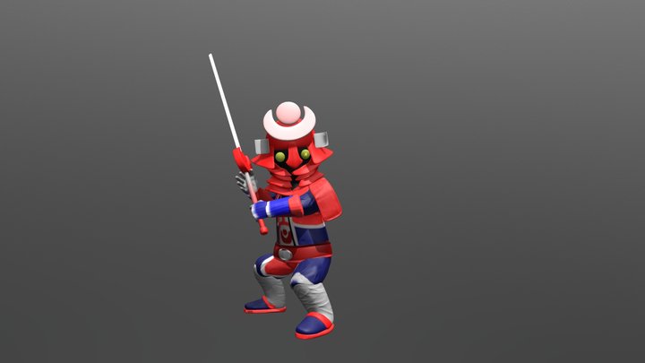 Samurairosketch 3D Model