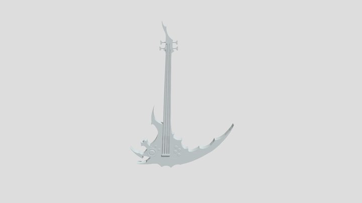 Mori Calliope - Calli - Bass / Guittar 3D Model