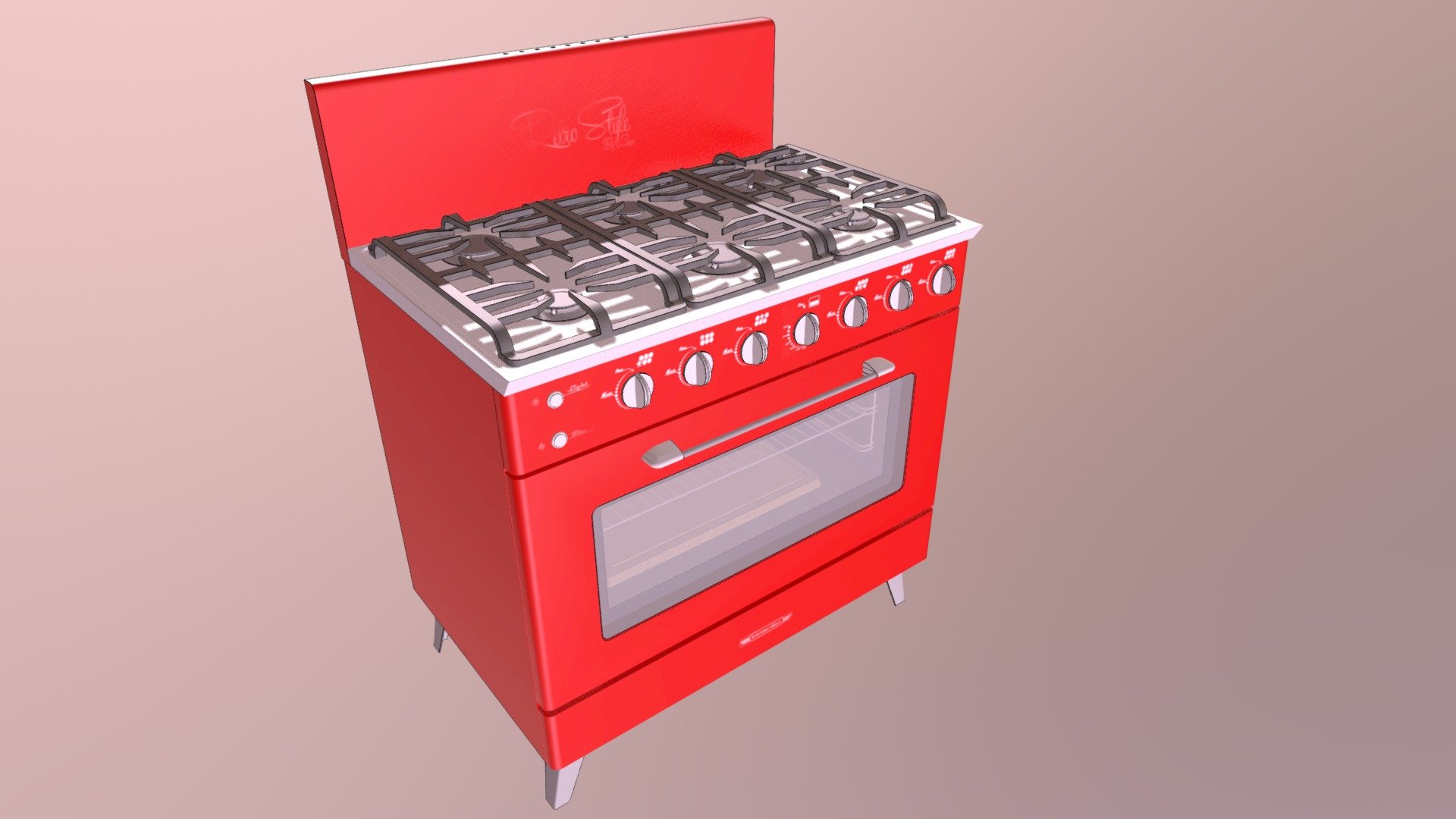 Cocina Retro 900 Rosa – LuxorGas