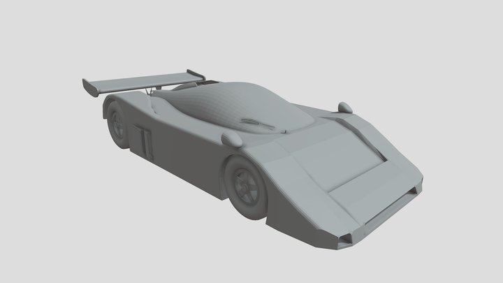 Jaguar XJR8 LM 1987 3D Model