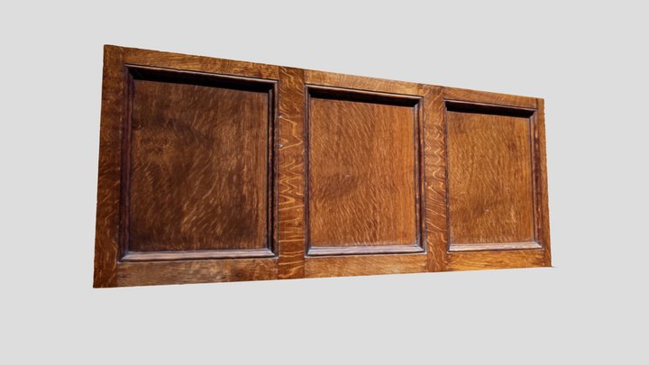 Wall Wood Panels - Carnegie Mansion 3D Model