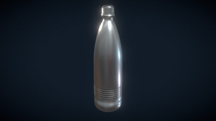 Steel Bottle 3D Model