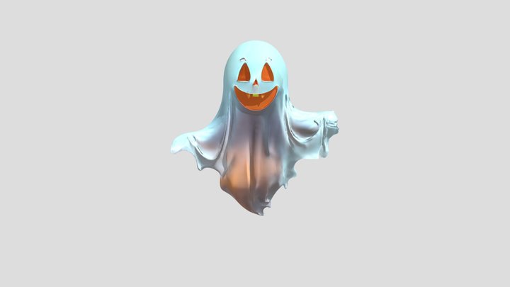 A friendly Halloween ghost 3D Model