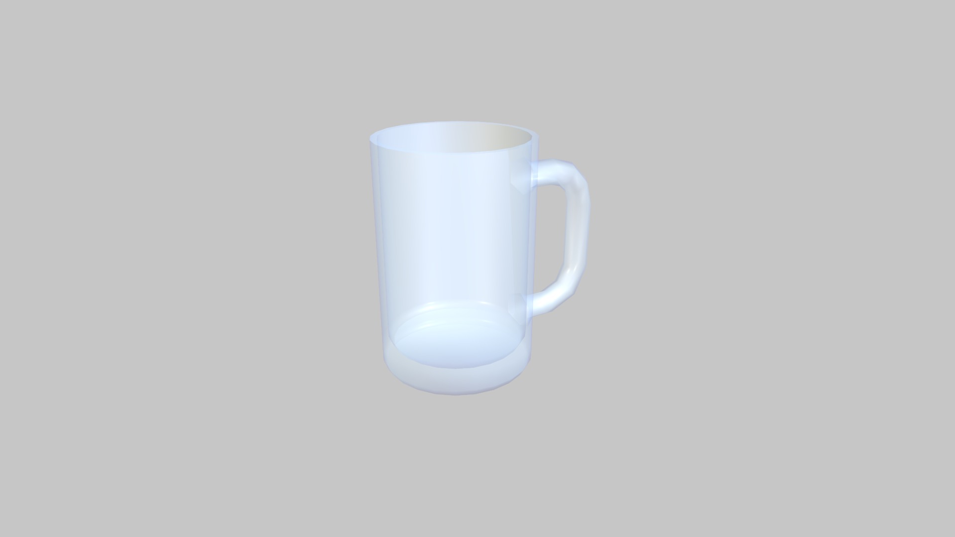 3D model Beer Mug - This is a 3D model of the Beer Mug. The 3D model is about a white mug with a handle.