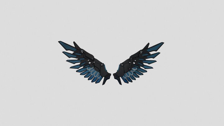 Mechanical wings 3D Model