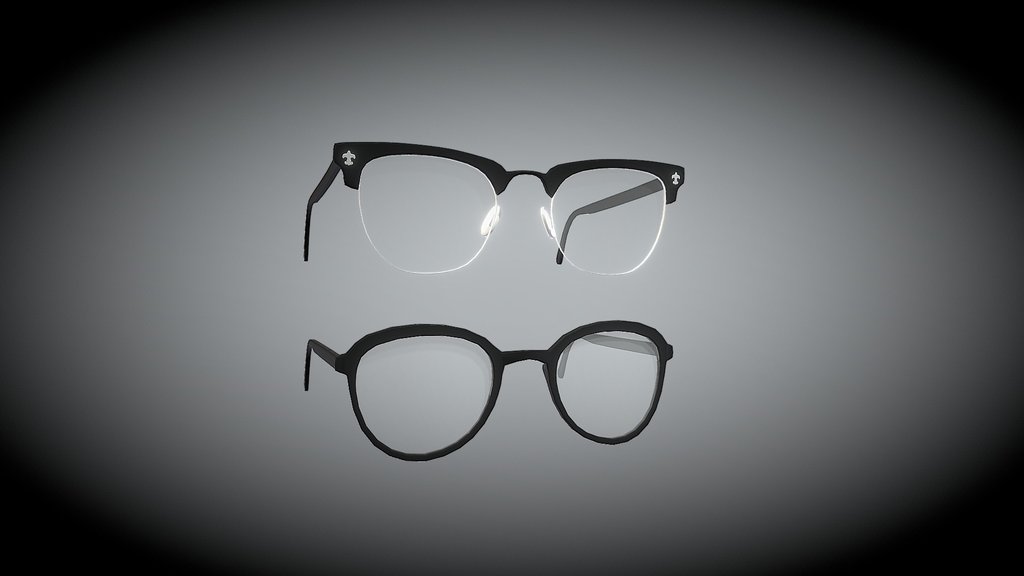 Stylized Eyeglasses Set –  3D Model Pack