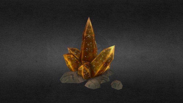 Large Crystals 3D Model