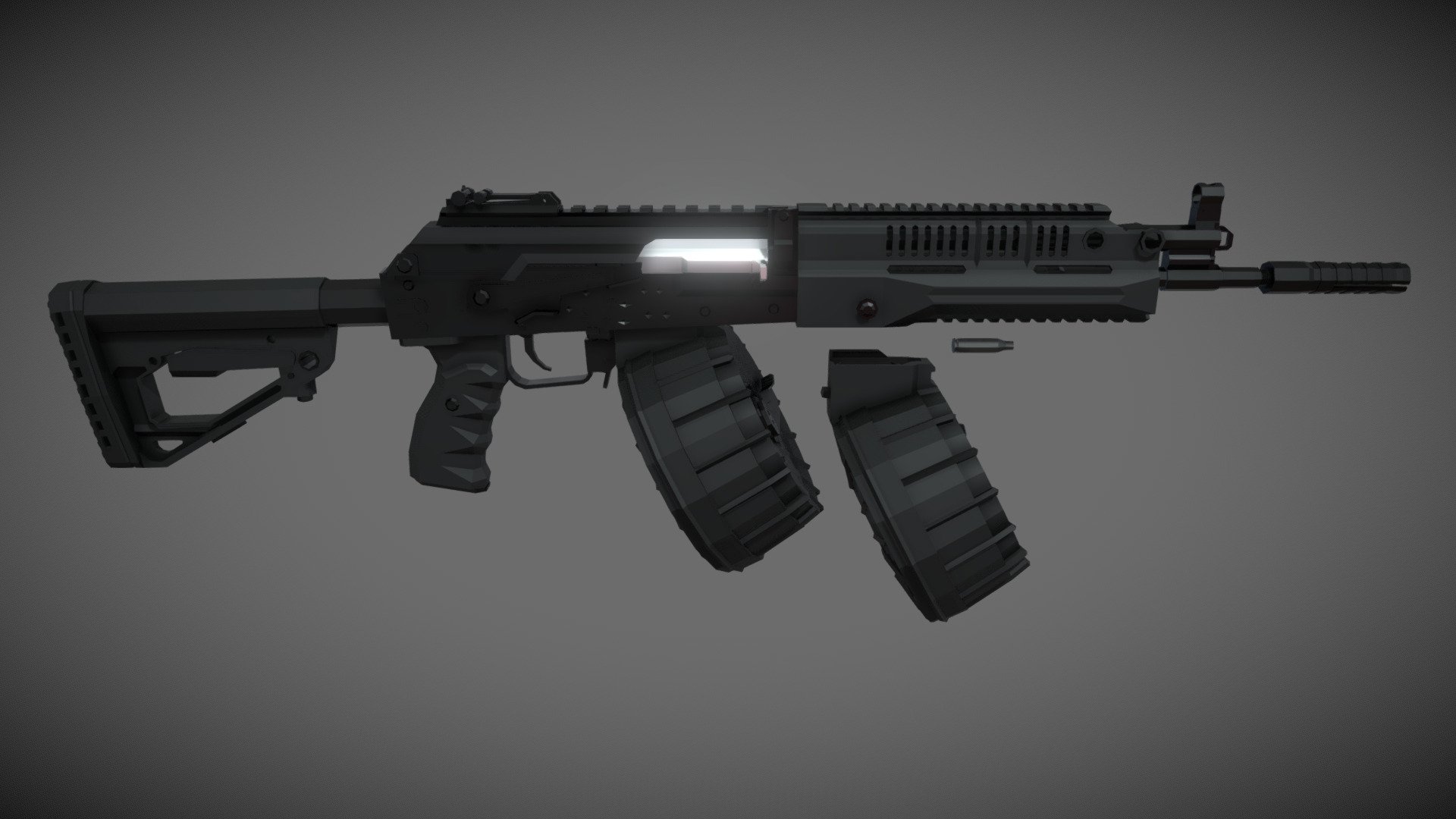 low-poly RPK-16 - Download Free 3D model by D_U (@DU1701) [30ff6a7 ...