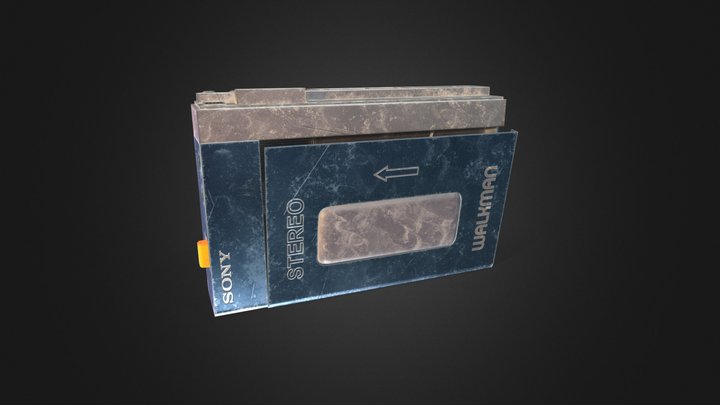 Worn Walkman 3D Model