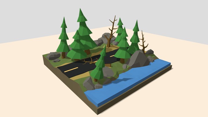 Forest Scene 3D Model