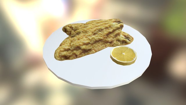 Seafood Meal 3D Model