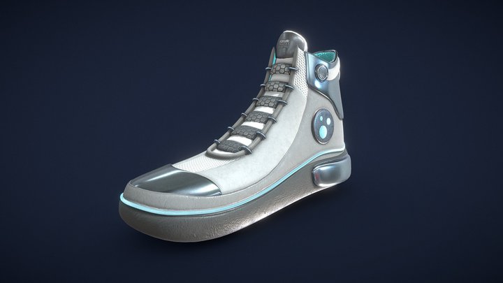 Sci-fi Sneaker 3D Model