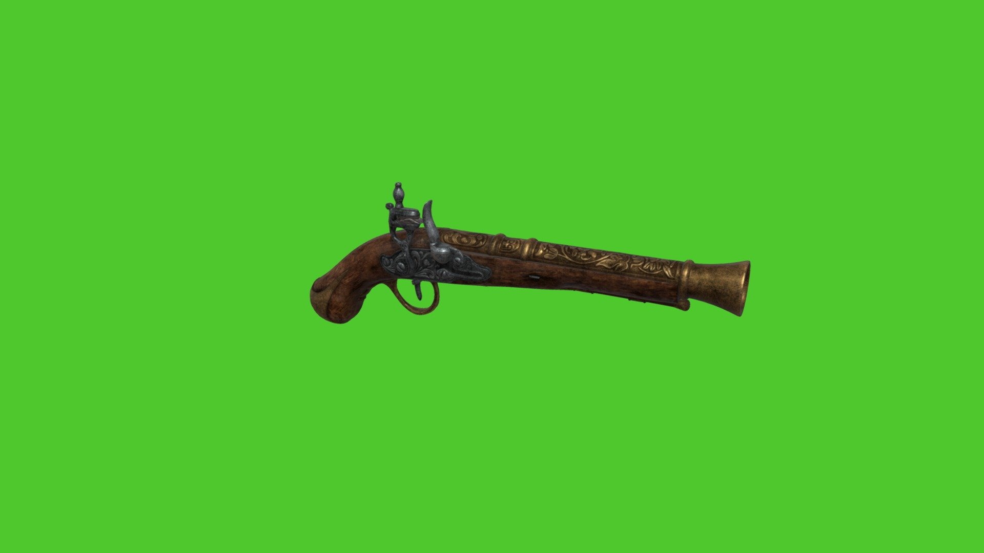 Flintlock_pistol - Download Free 3D model by teacherap123 [3104fdb ...
