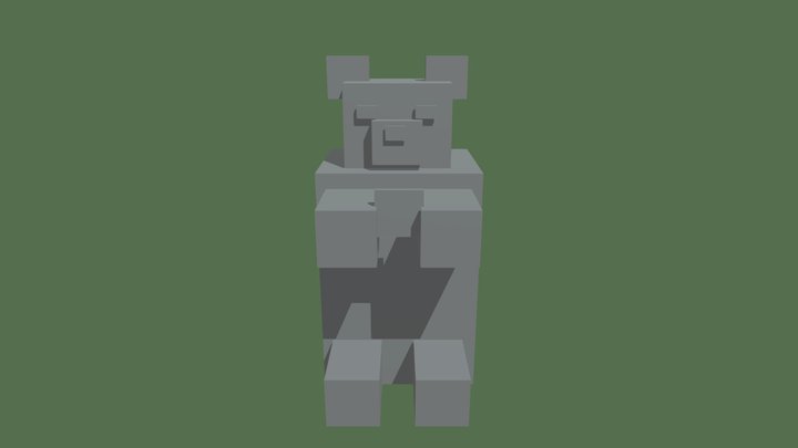 Minecraft Panda 3D Model