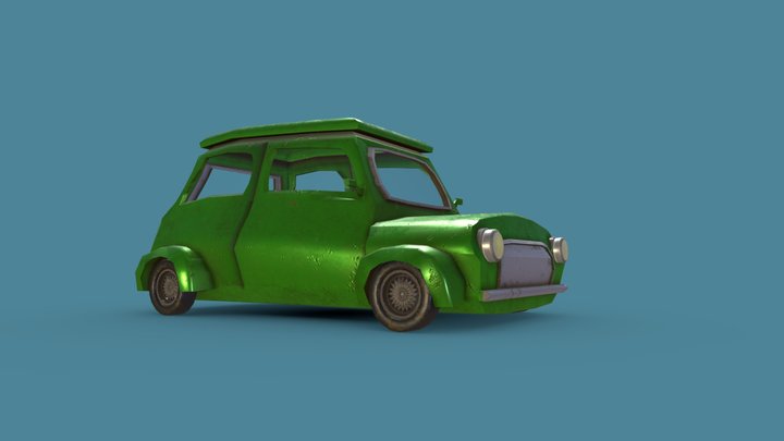 Old Timer Mini Cooper 2 3D Model