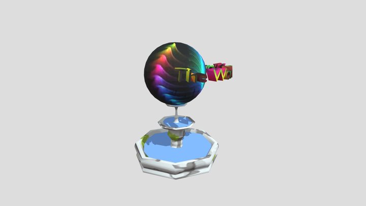 The World is Yours Fountain 3D Model