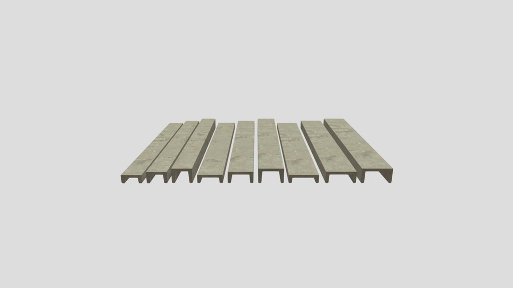 Concrete Channel Beam Set