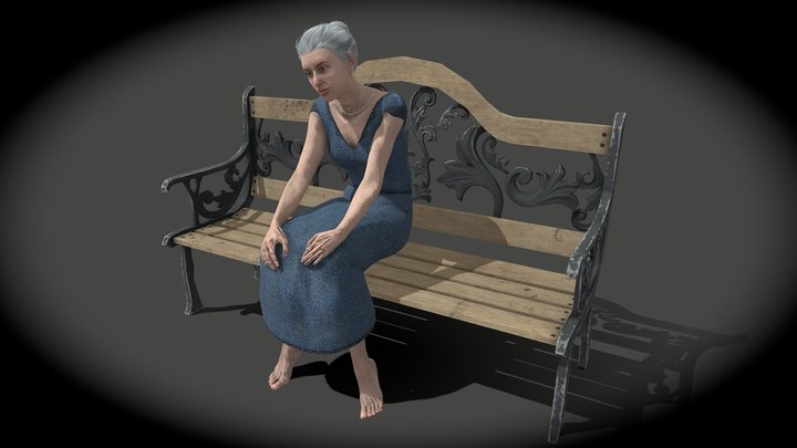 Grandma On Bench (Free) – Modelo 3D gratuito STL