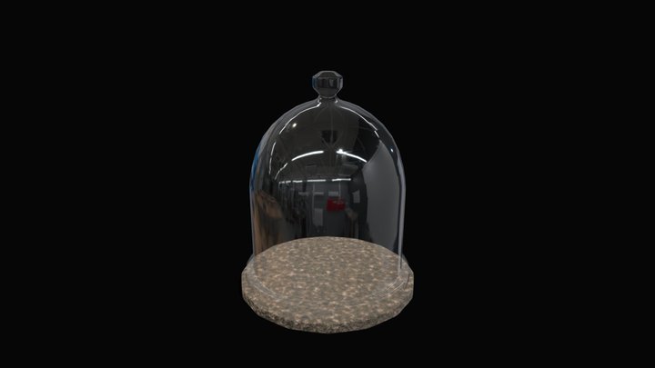 Dome 02 - Glass With Handle 3D Model