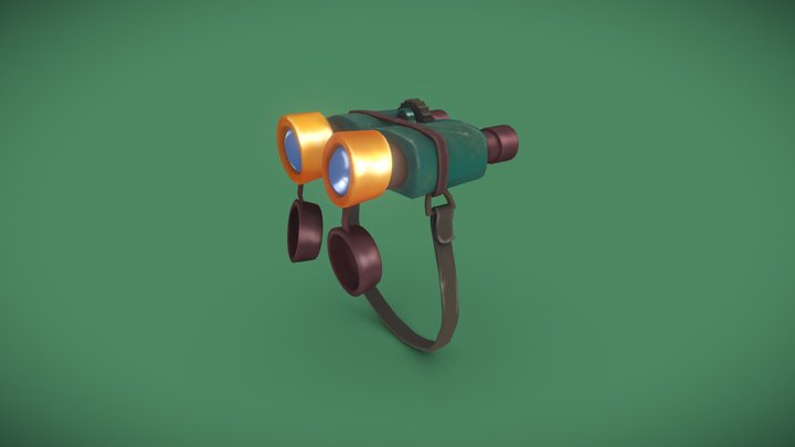 Stylized Telescope 3D Model