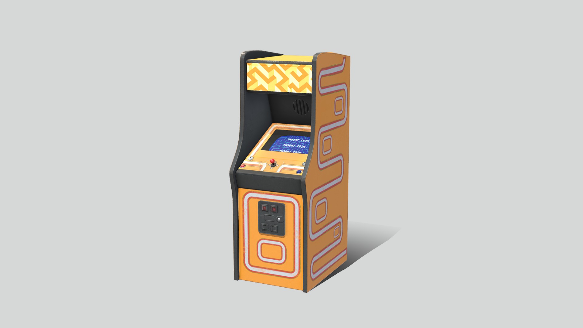 3D model Acade Cabinet 03 – Retro Lord - This is a 3D model of the Acade Cabinet 03 - Retro Lord. The 3D model is about website.