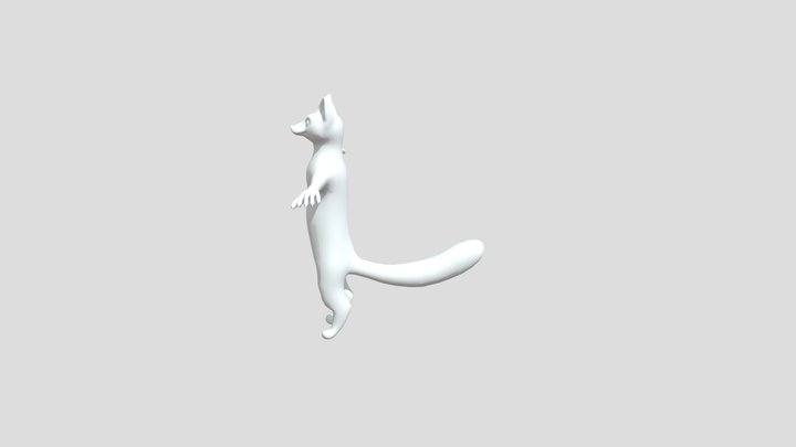 Grey Fox 3D Model