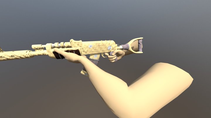 Golden AK 3D Model