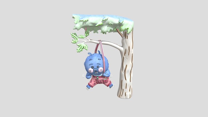 Figura: álbum ilustrado(personaje+escena) – Gratis 3D-model STL
